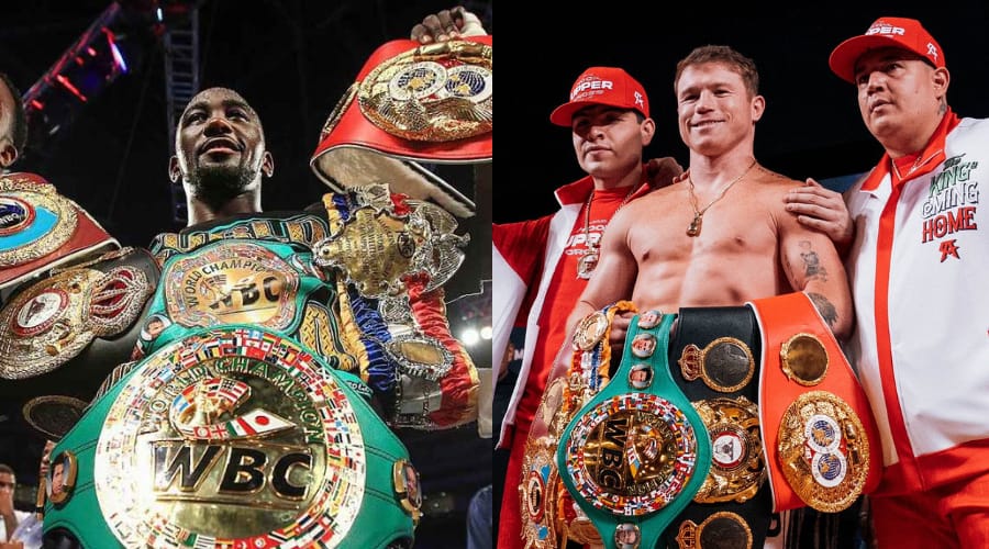 Terence Crawford a la izquierda. Saúl 