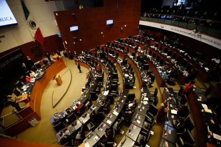 Interior del Senado de la República.