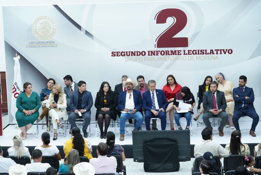 Grupo Parlamentario de Morena presentando su Segundo Informe Legislativo de Labores