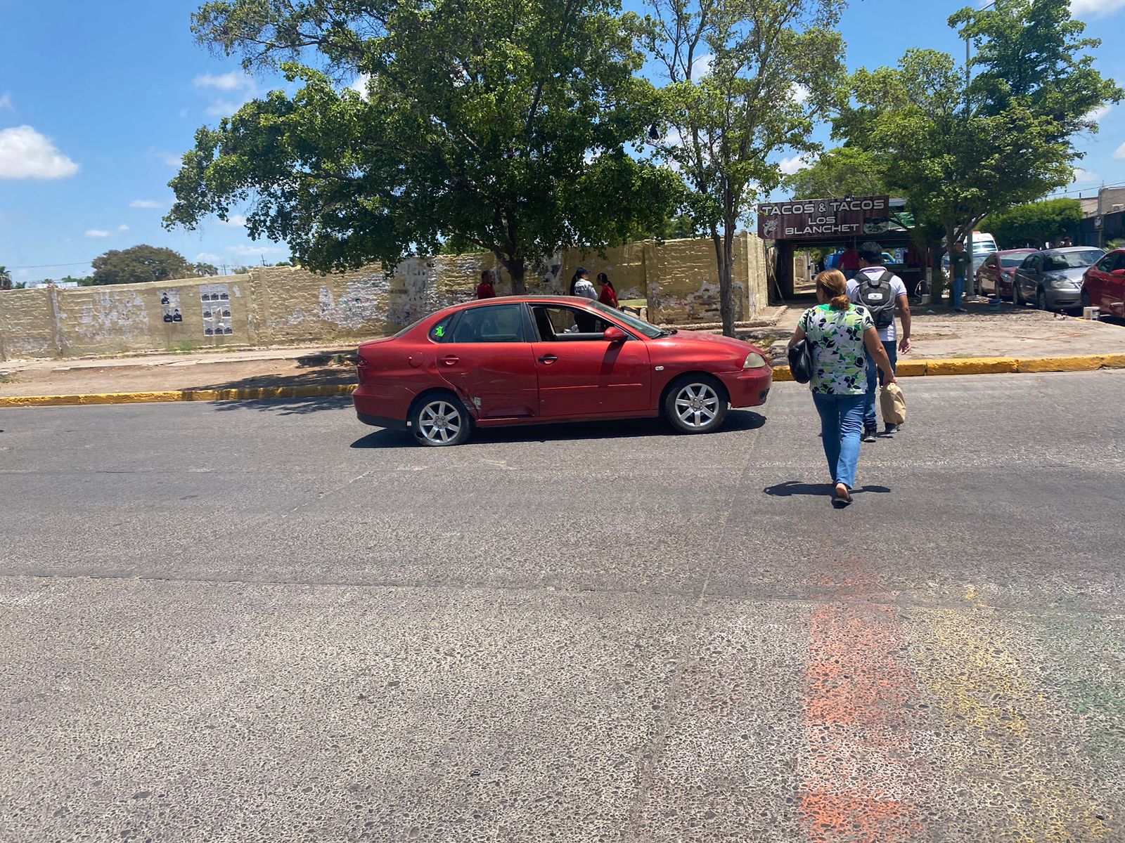 Se registra choque en el Centro de Los Mochis