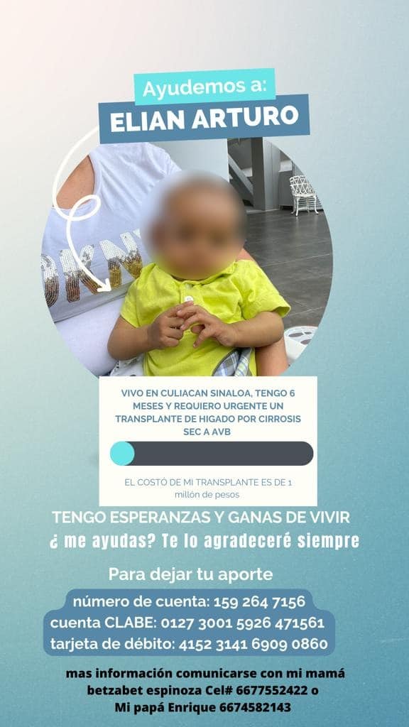 Volanta de apoyo para Elián Arturo