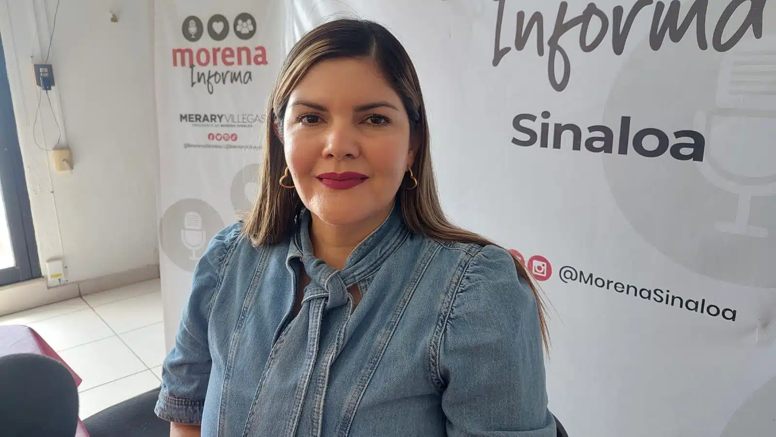presidenta de Morena en Sinaloa, Merary Villegas Sánchez