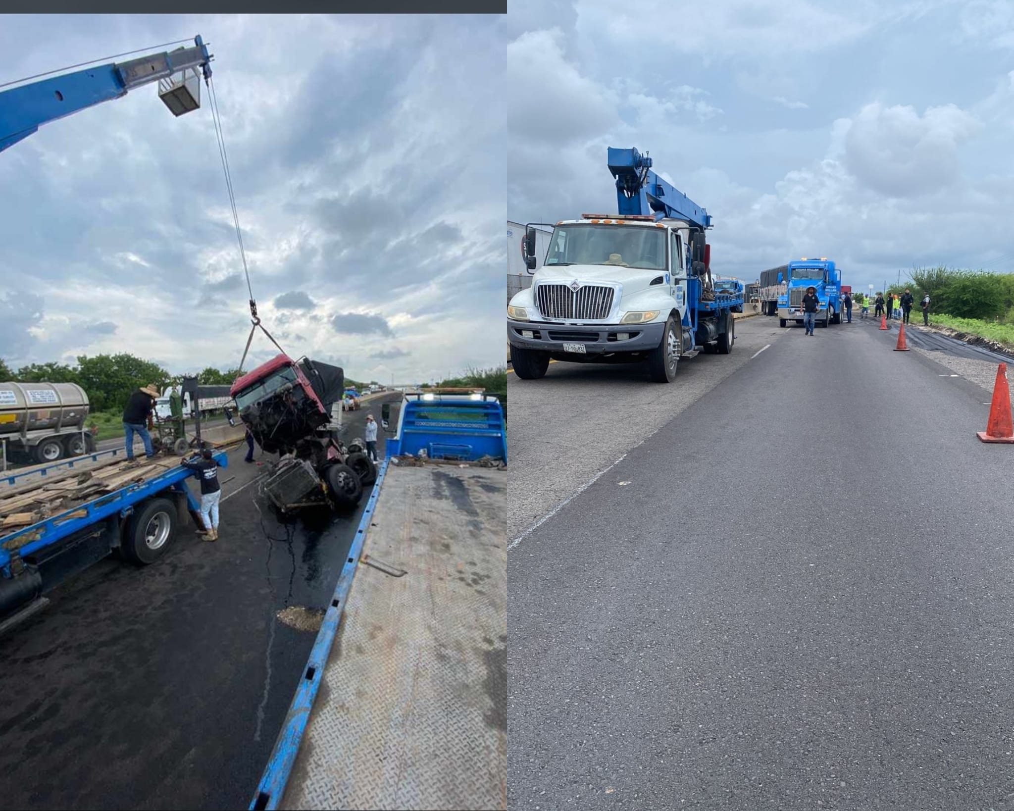 Accidente en la autopista Mazatlán-Culiacán en Elota