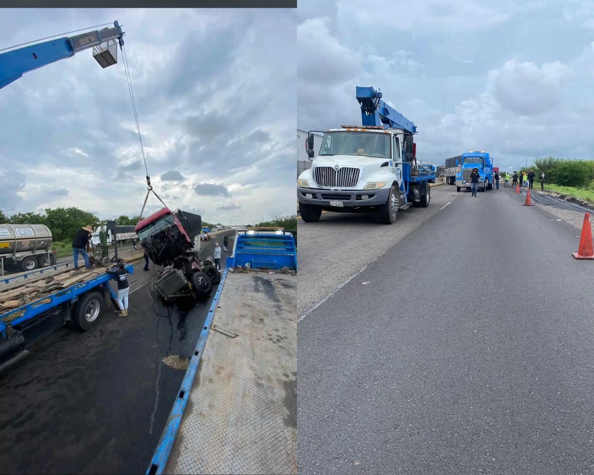 Accidente en la autopista Mazatlán-Culiacán en Elota