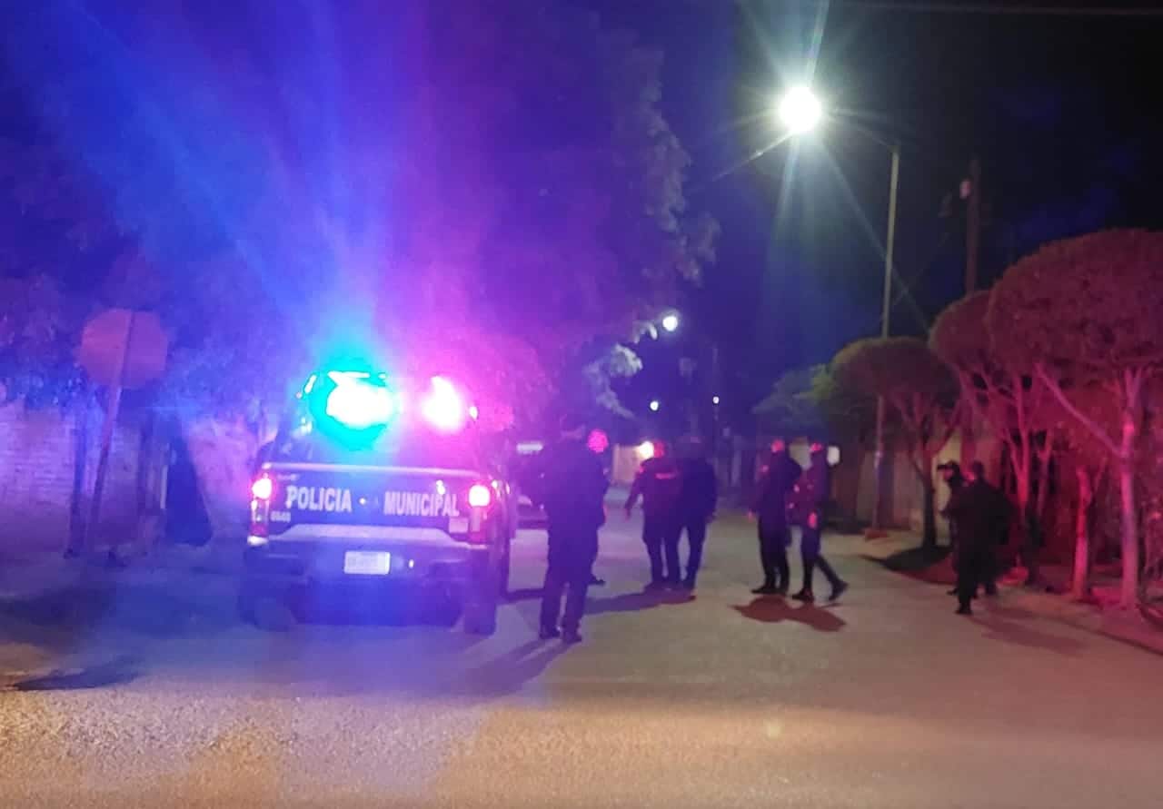 Policía Municipal en el lugar donde hubó robo