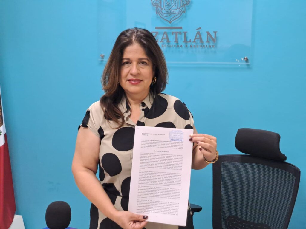 síndica procuradora de Mazatlán, Claudia Magdalena Cárdenas Díaz