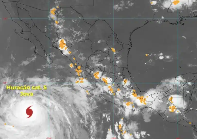 Mapa de tormentas eléctricas en Sinaloa