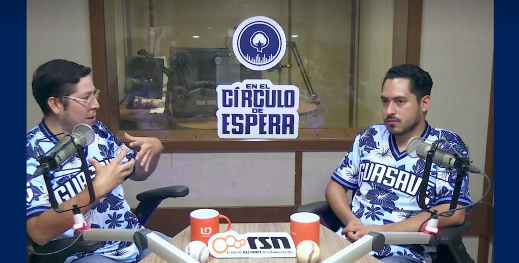 Charly Castro y Claudio Lugo formando parte del episodio uno del podcast denominado "Ecos de una serie final"
