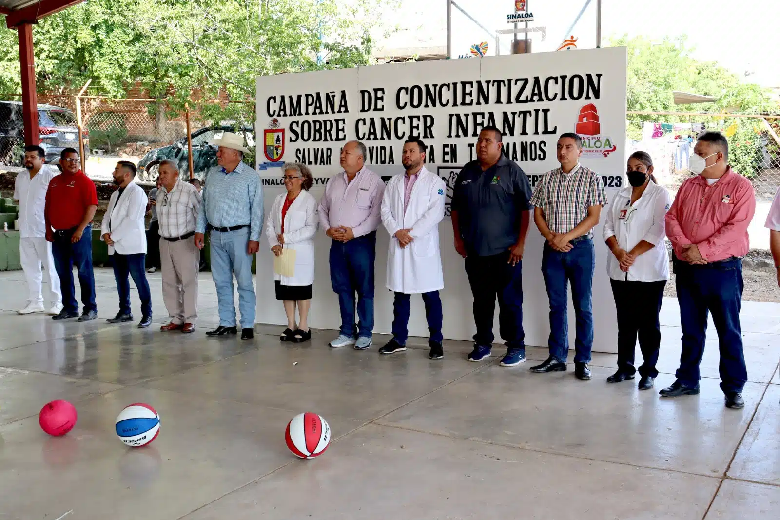 campaña de concientización de cáncer infantil en el municipio de Sinaloa