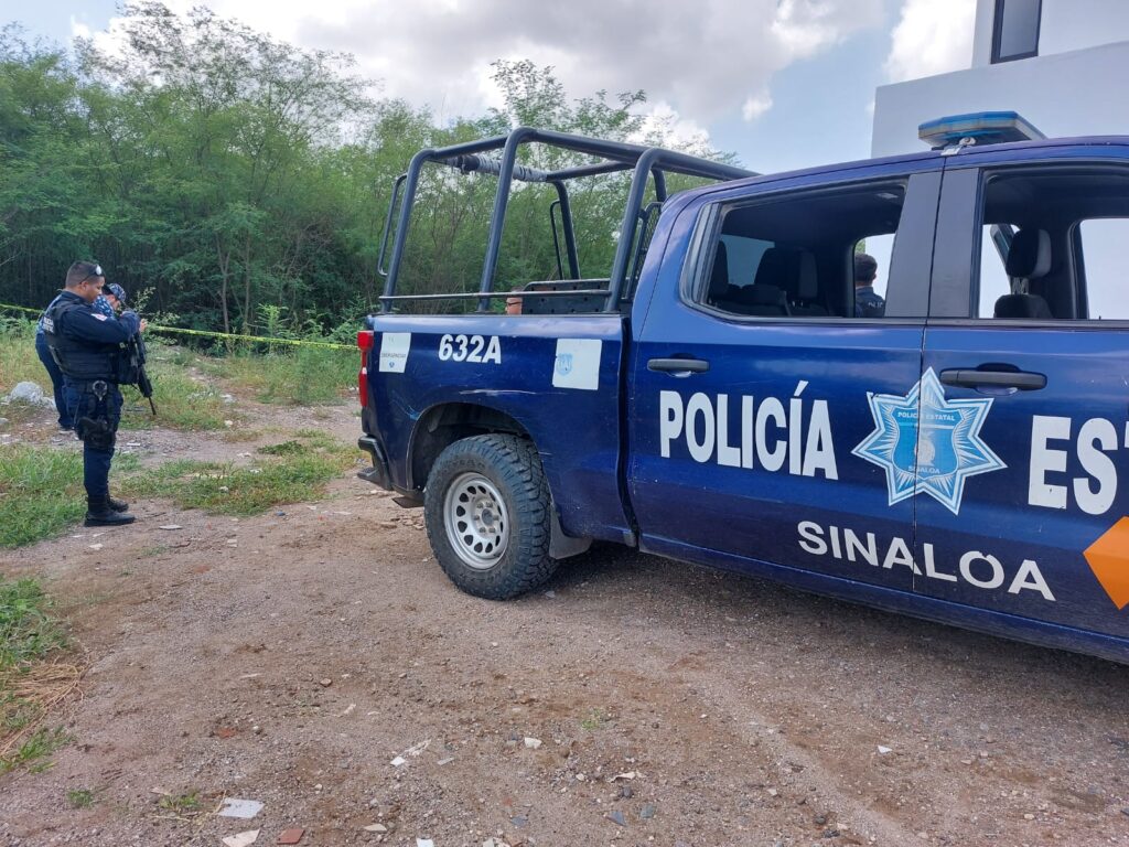 Patrulla de la Policía Estatal en el lugar de los hechos