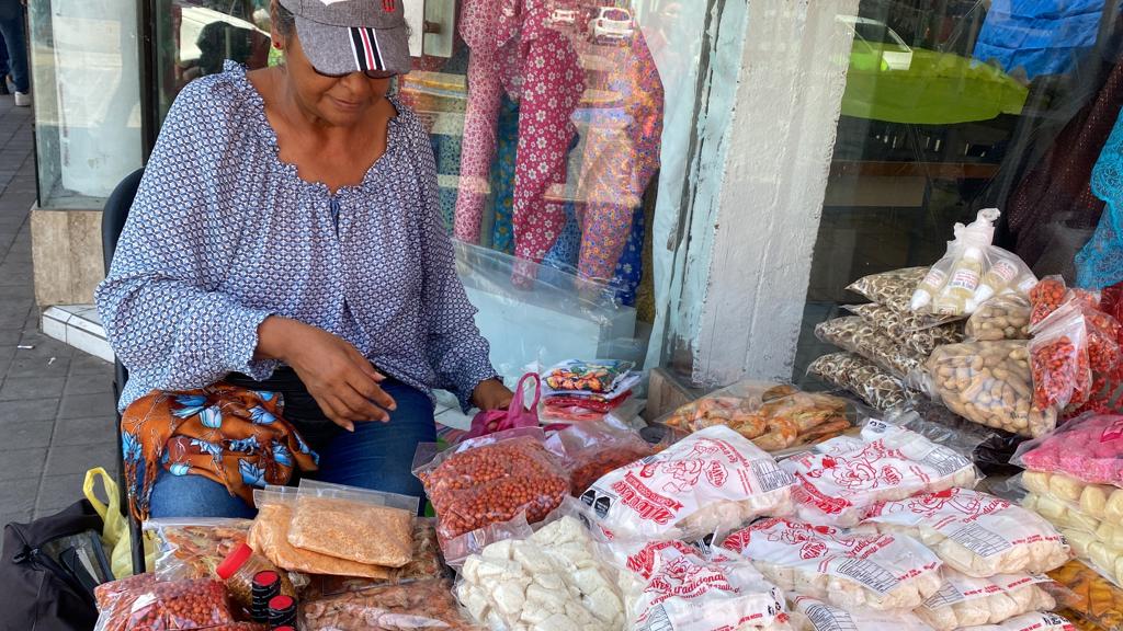 Algunos de los productos que María ofrece en su puesto