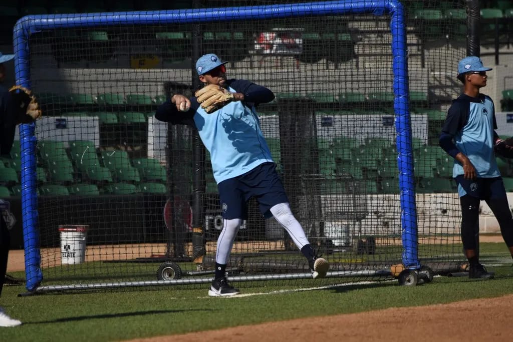 ALGODONEROS DE GUASAVE EN ENTRENAMIENTO.