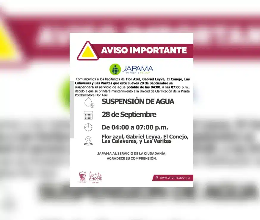 AVISO JAPAMA