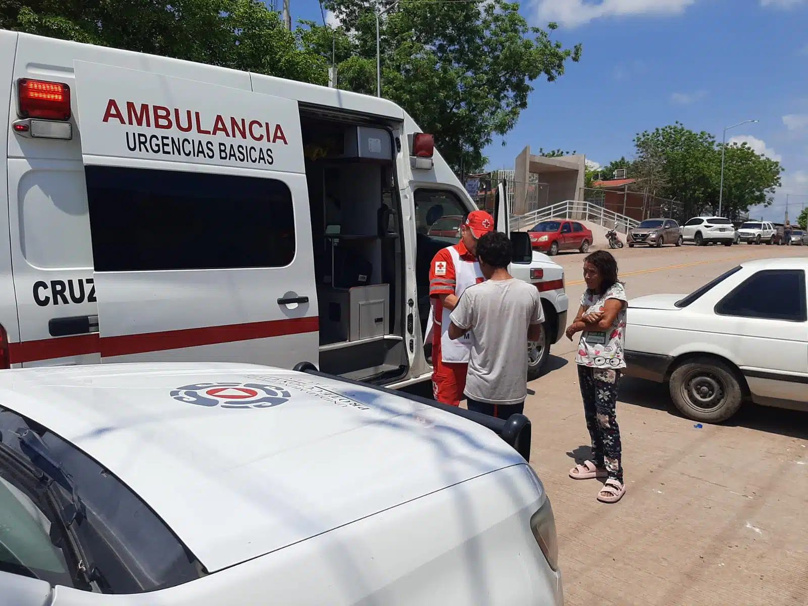 Ambulancia de Cruz Roja en Culiacán