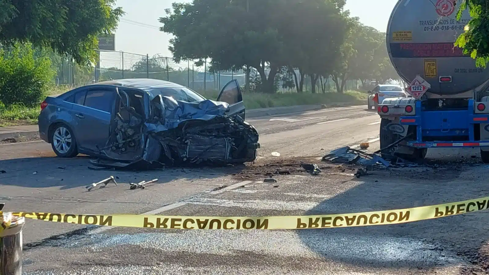 Auto chocado en El Castillo