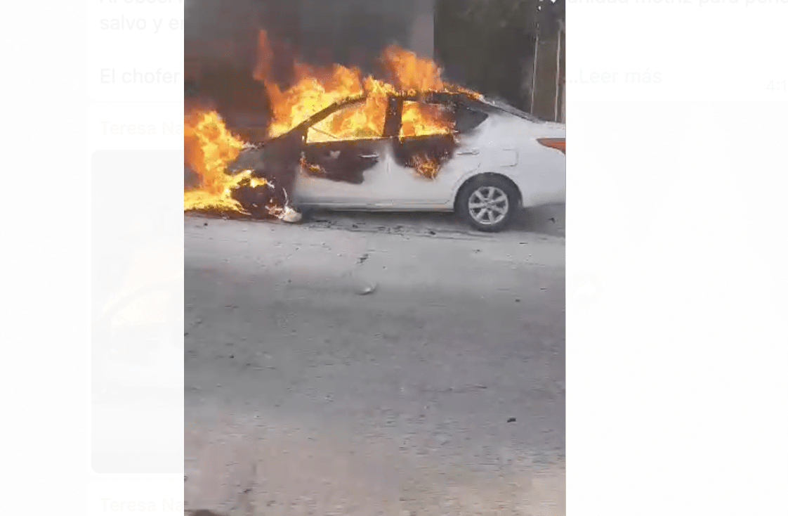 Carro incendiado