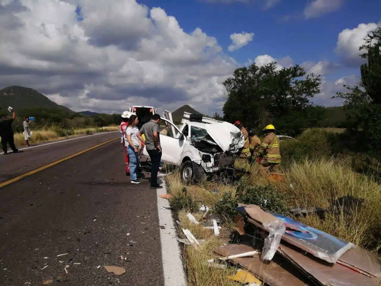 Choque en carretera de Mocorito