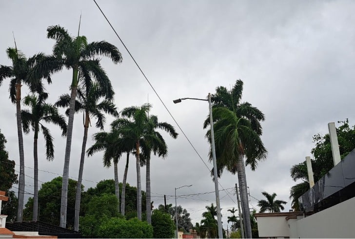 Cielo nublado en Los Mochis