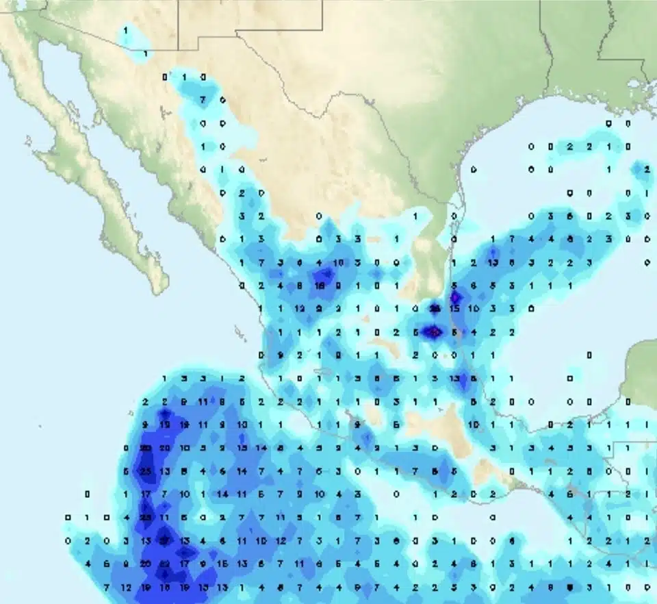 Se prevén lluvias a principios de octubre en Sinaloa.