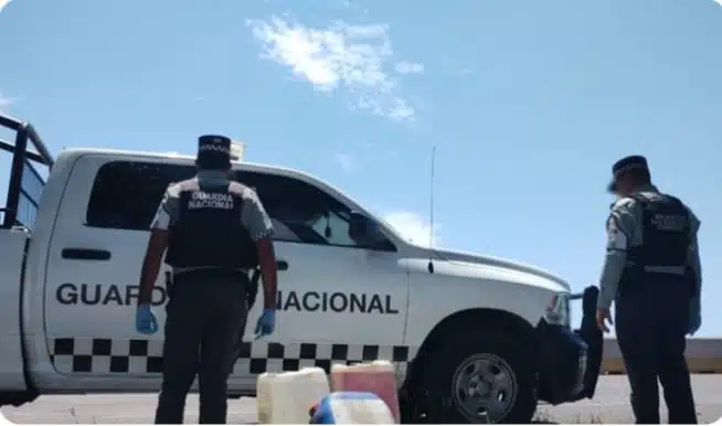 La Guardia Nacional aseguró la droga cerca del municipio de Culiacán.