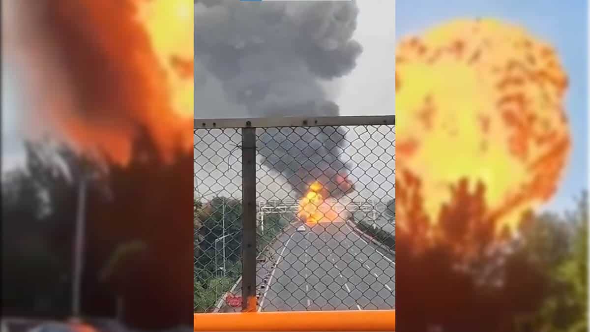 Explosión en carretera de China