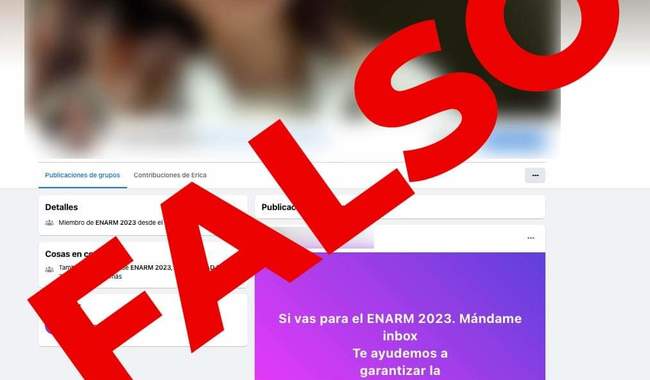 Oferta falsa en redes