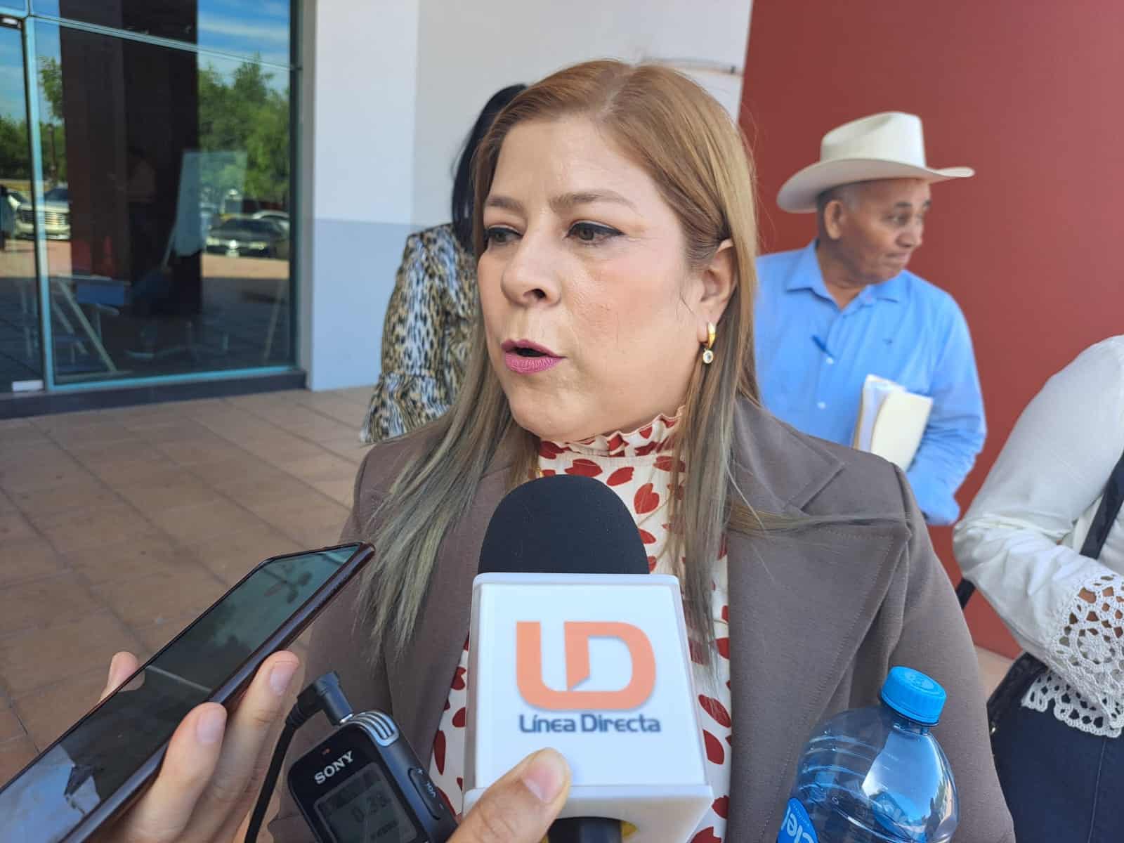 Georgina Buciaga durante entrevista