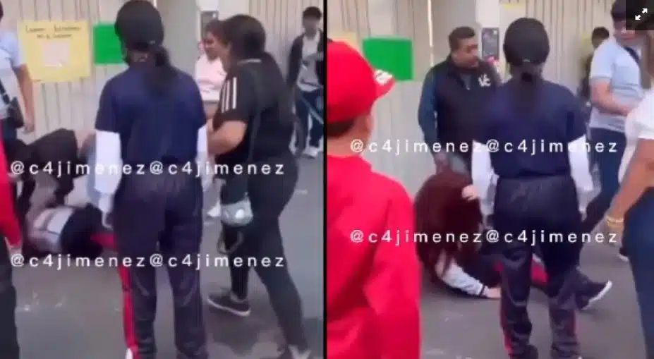 Mujer golpea a una estudiante de secundaria en CDMX