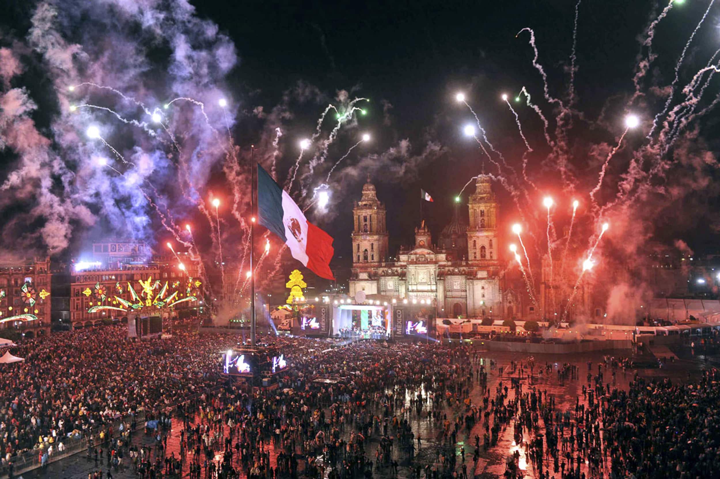 Zócalo de la CDMX el 15 de septiembre