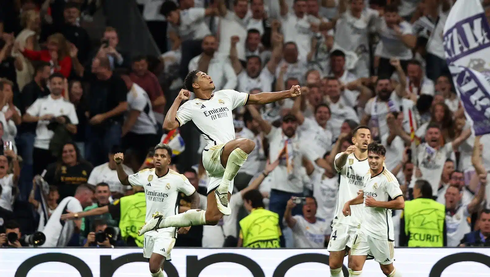 Jude Bellingham celebra en el estadio