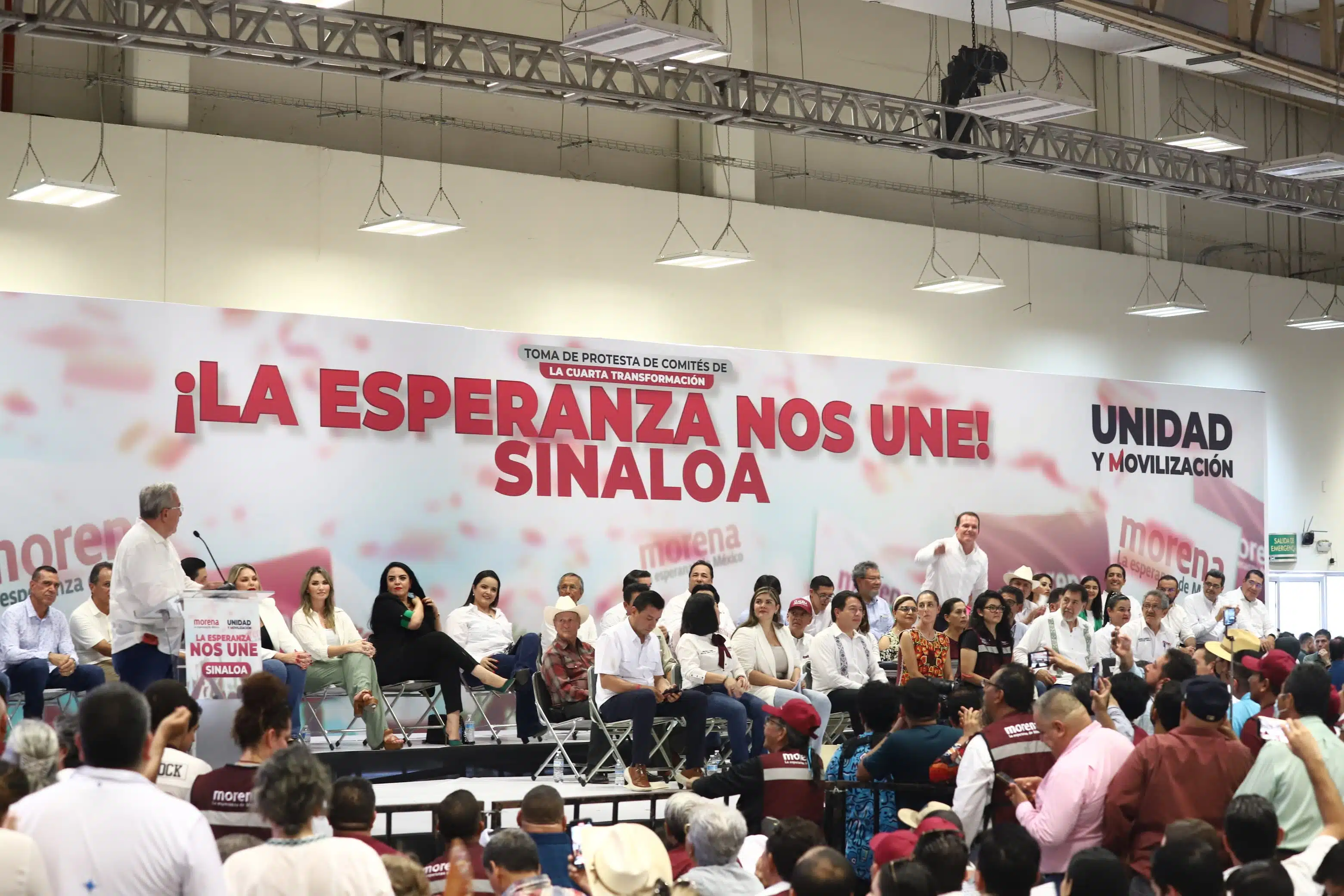 Evento morenista en Culiacán.