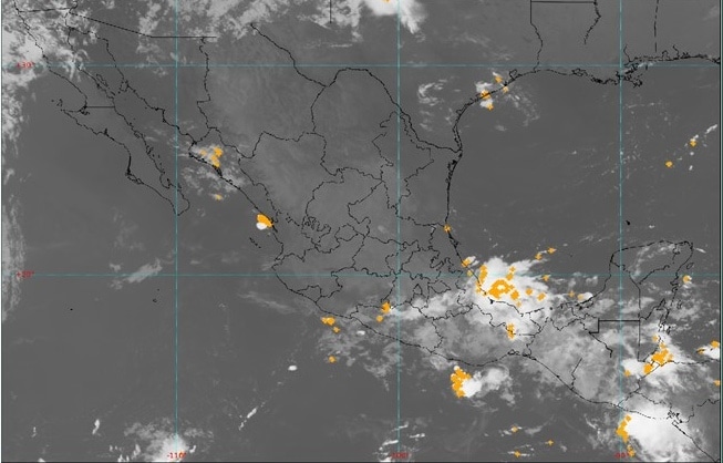 Mapa México SMN descargas eléctricas
