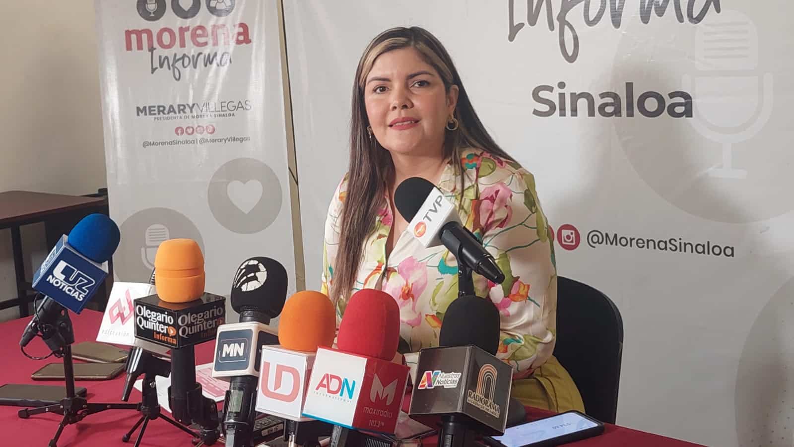 Merary Villegas Sánchez presidenta de Morena en Sinaloa