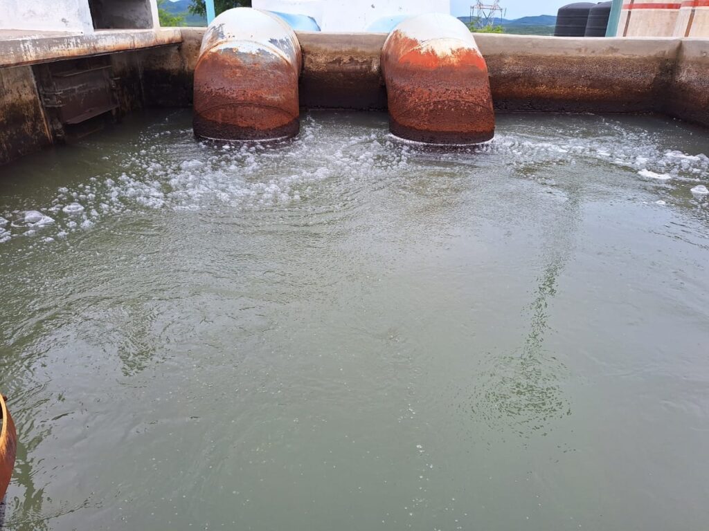 Agua en una planta potabilizadora