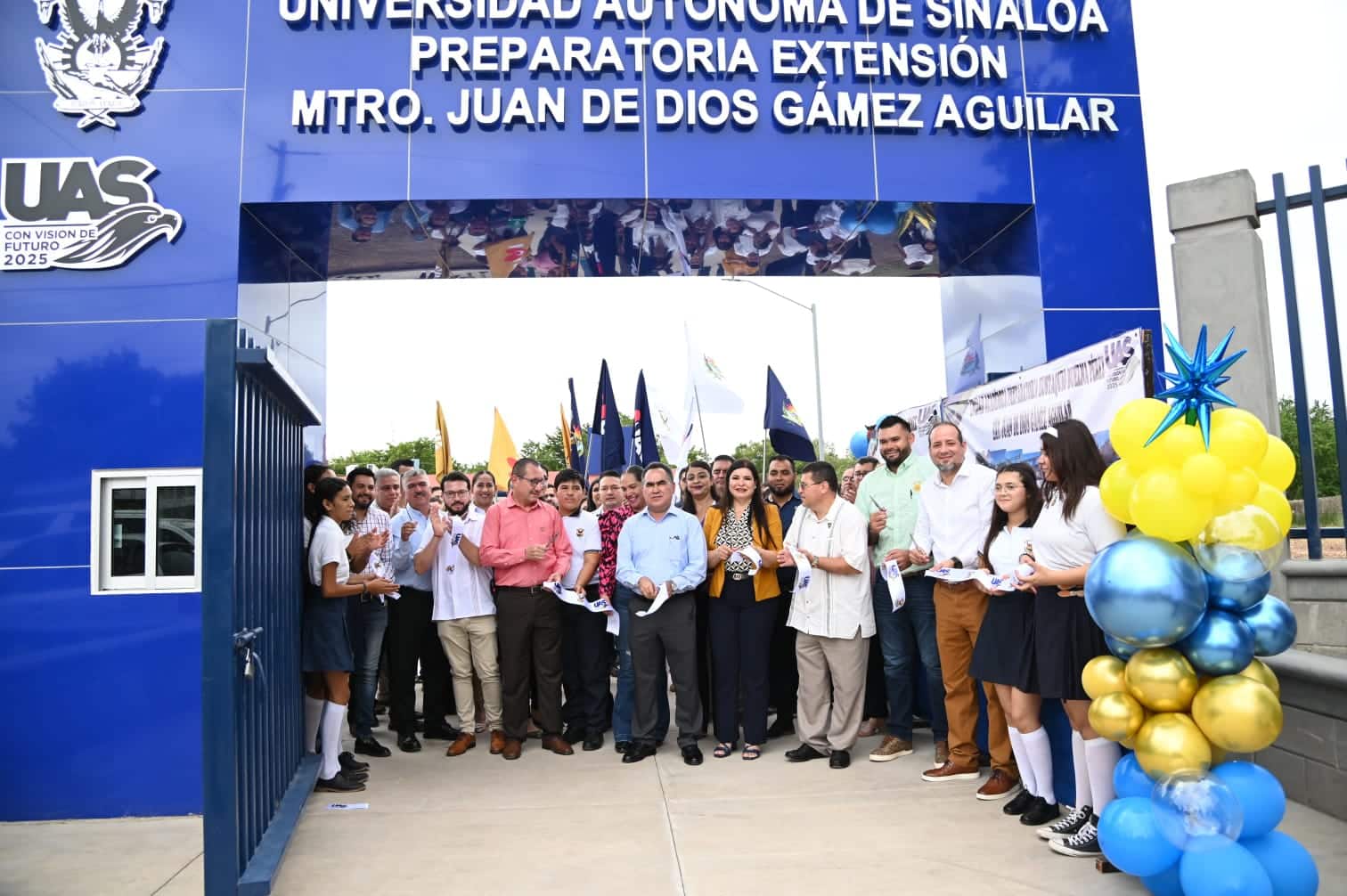 Este jueves inauguraron las instalaciones de la Preparatoria de la Universidad Autónoma de Sinaloa en El Burrión.