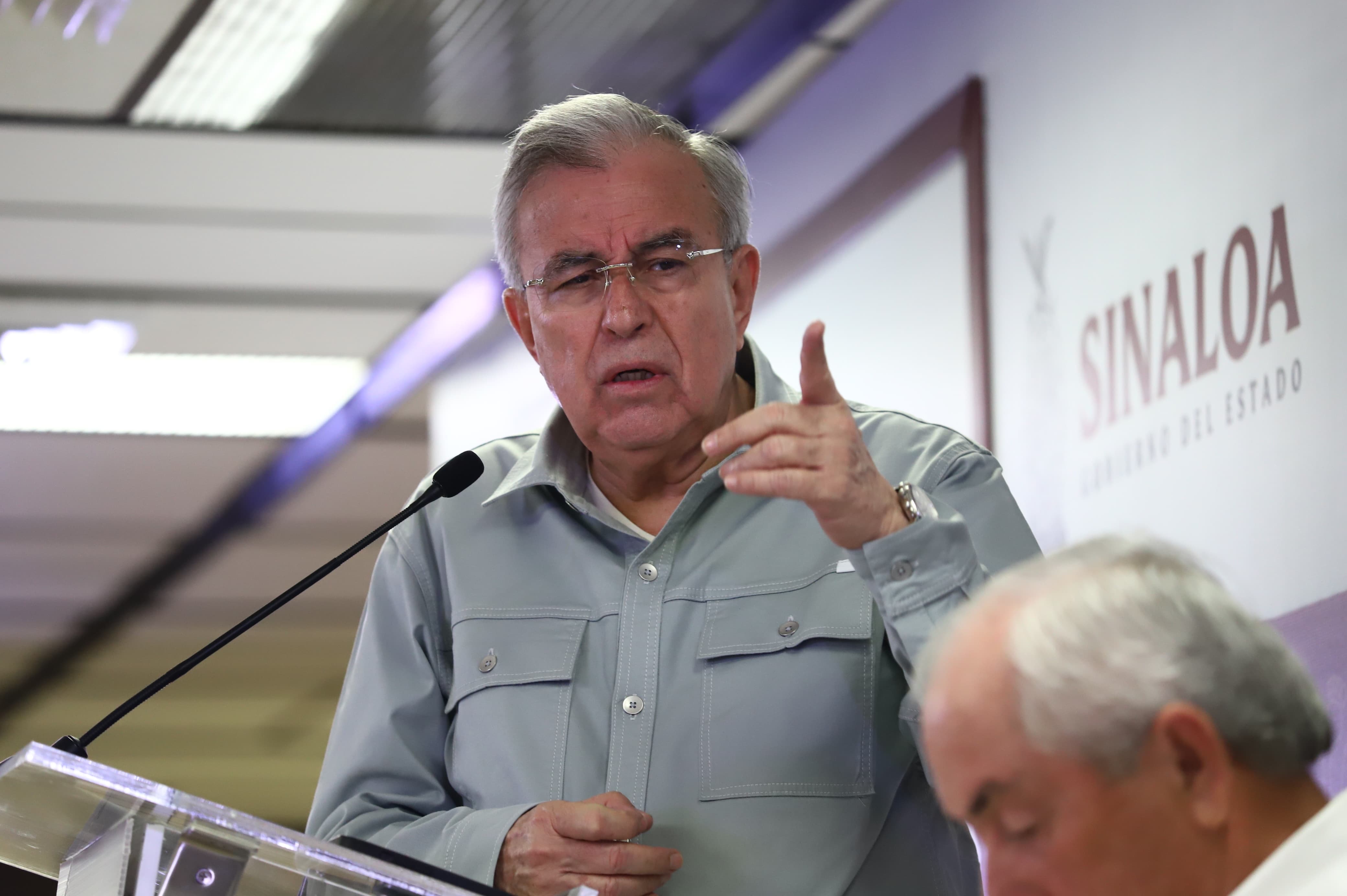 Gobernador de Sinaloa en su conferencia semanera