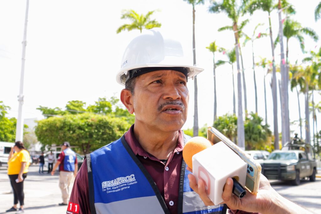 teniente Mario Cosme Gallardo, coordinador de Protección Civil en Ahom