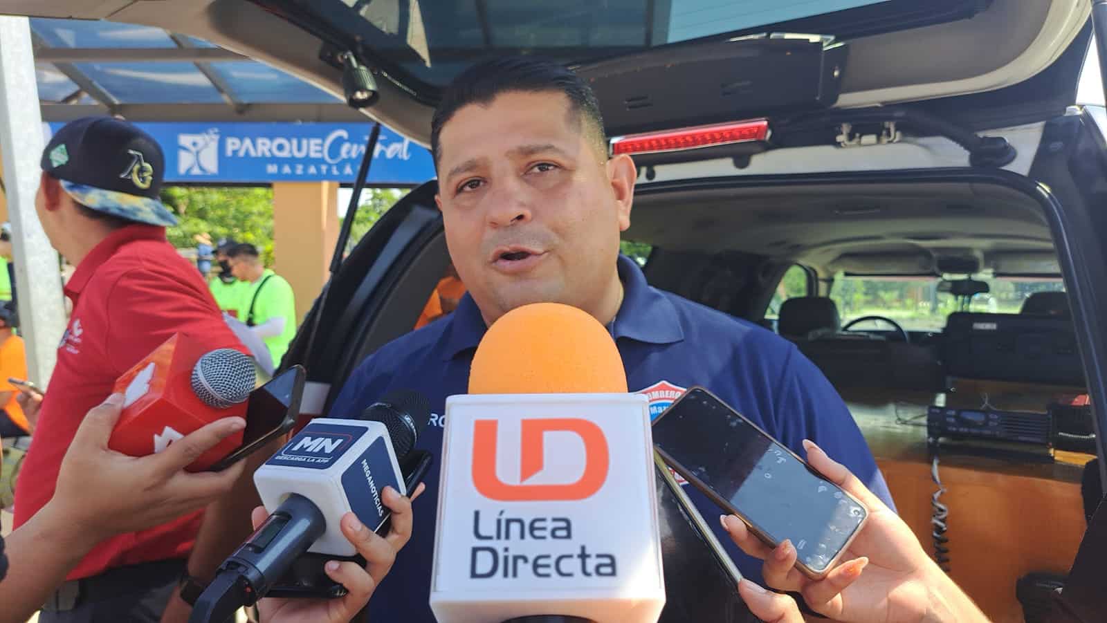 Saúl Robles Chávez, comandante del Cuerpo de Bomberos Voluntarios Mazatlán