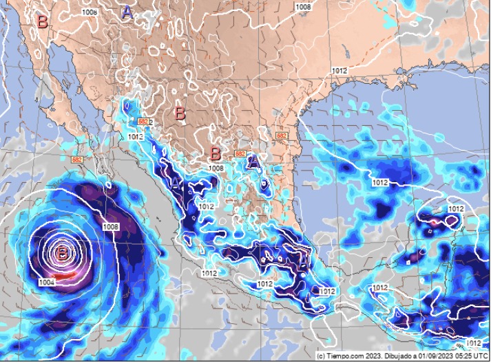 Posible trayectoria de la probable tormenta tropical Jova