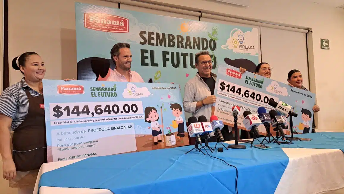 Entrega Panamá a Proeduca Sinaloa recurso recaudado con la campaña “Sembrando el futuro”