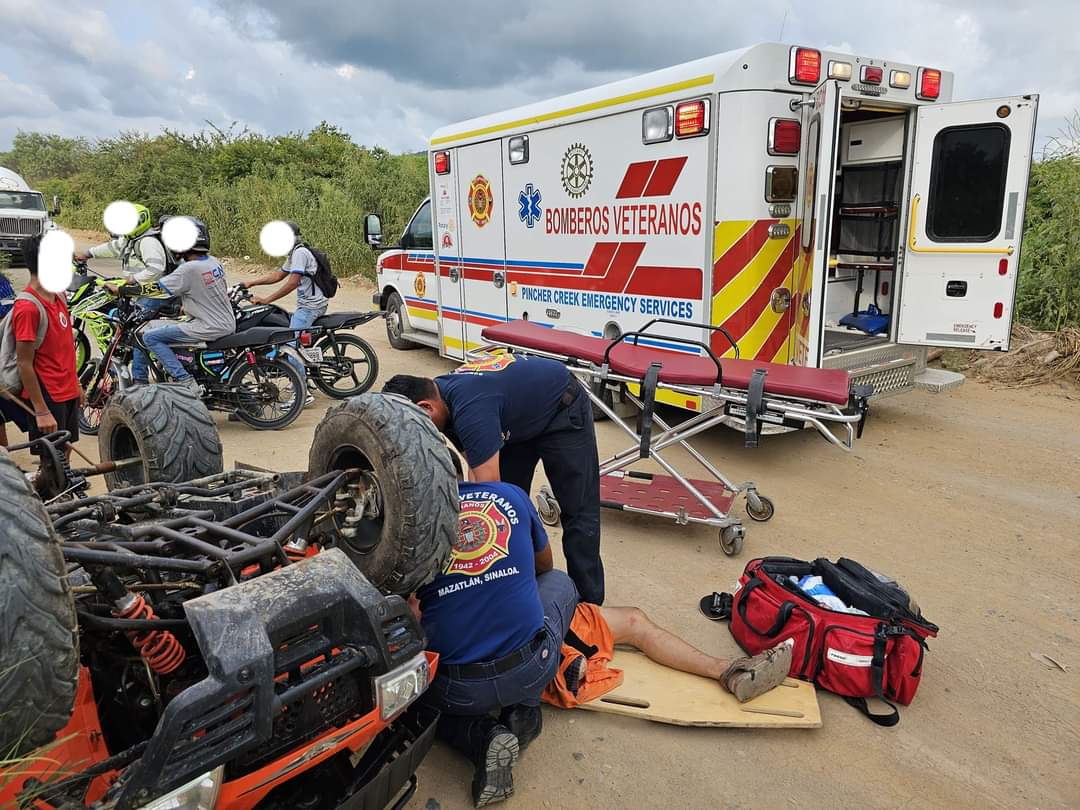 Accidente atención de socorristas