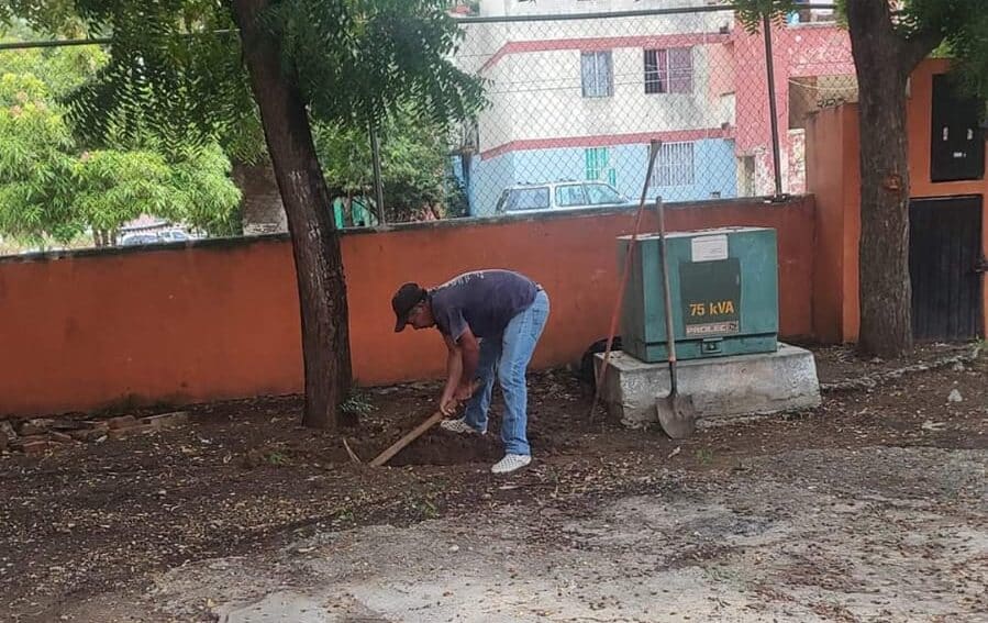 Limpieza de una escuela