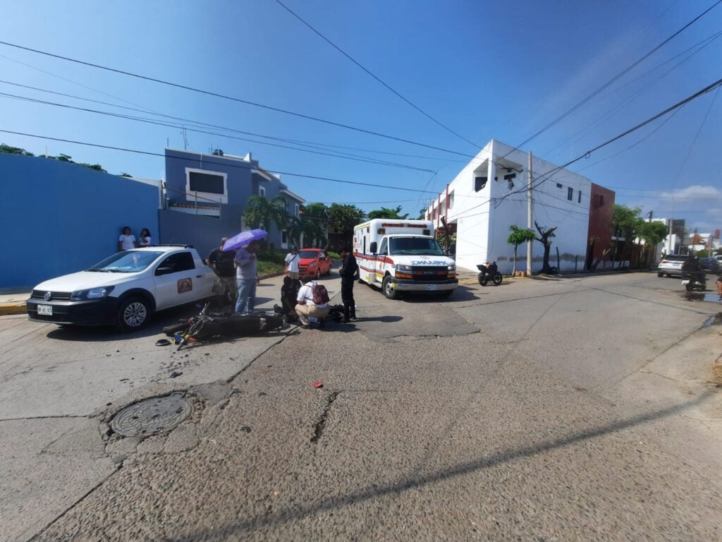 Se registran tres accidentes de motociclistas en Mazatlán en solo unas horas; dos lesionados