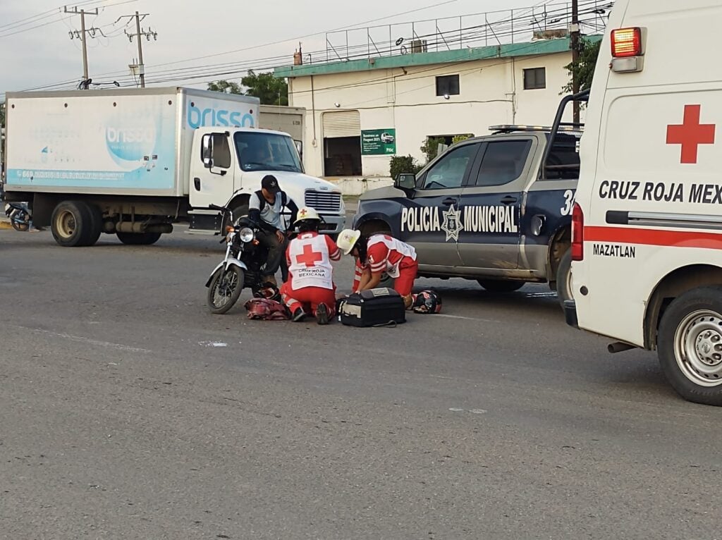 Accidente atendido por socorristas de Cruz Roja