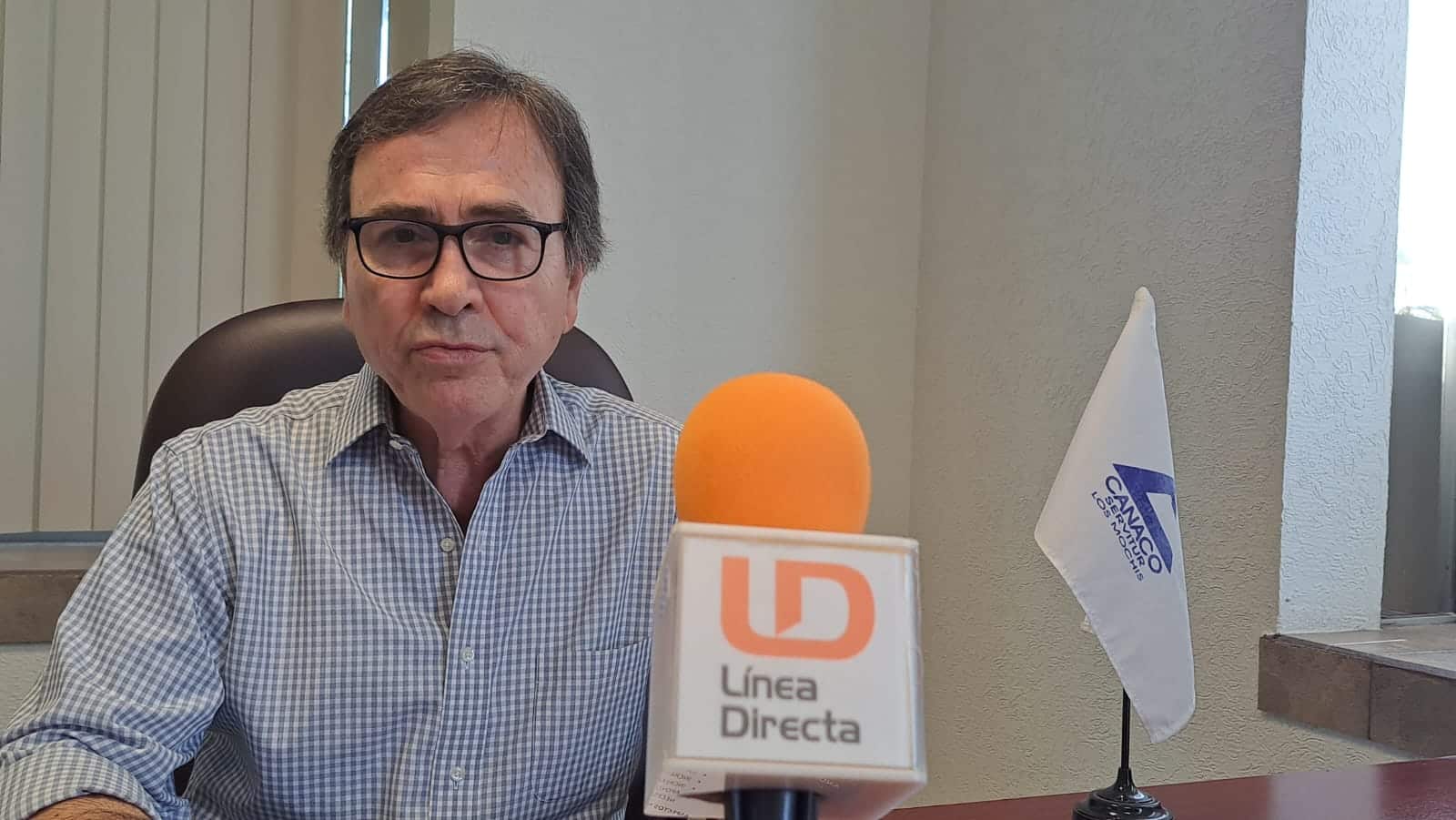 Víctor Sinuhé Damm Ramírez, presidente de la Cámara Nacional de Comercio en Ahome
