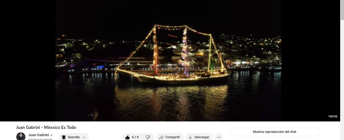 Puerto de Topolobampo en video de Juan Gabriel