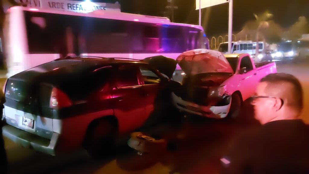 Accidente de tránsito choque