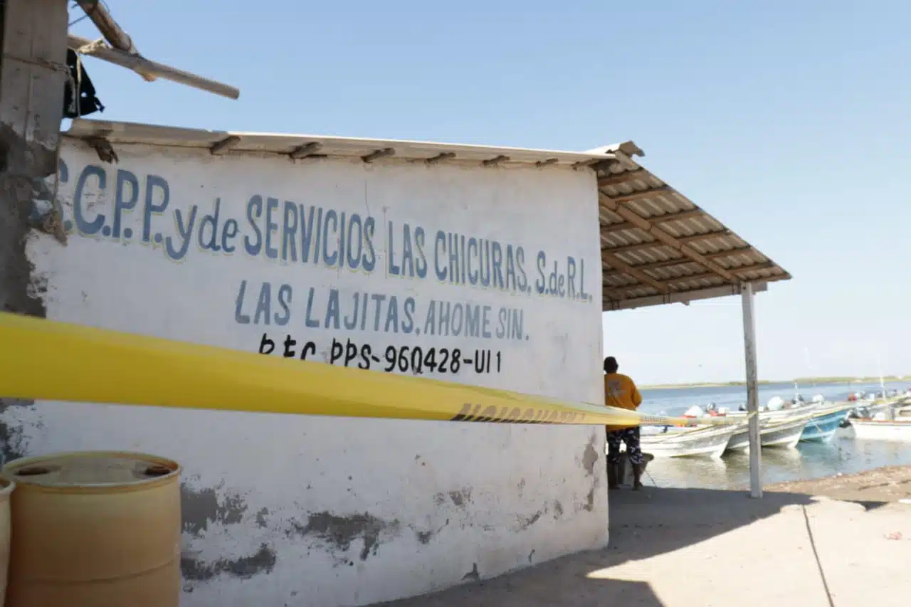 Zona acordonada en Las Lajitas