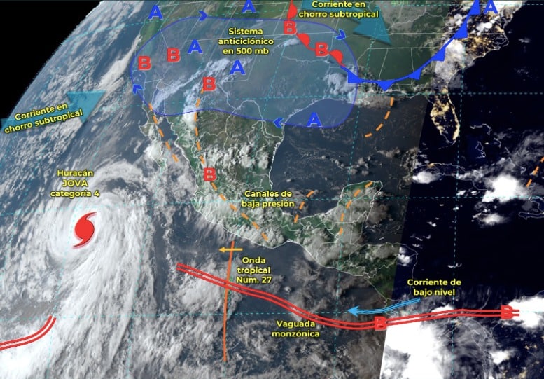 Pronósticos meteorológicos para México