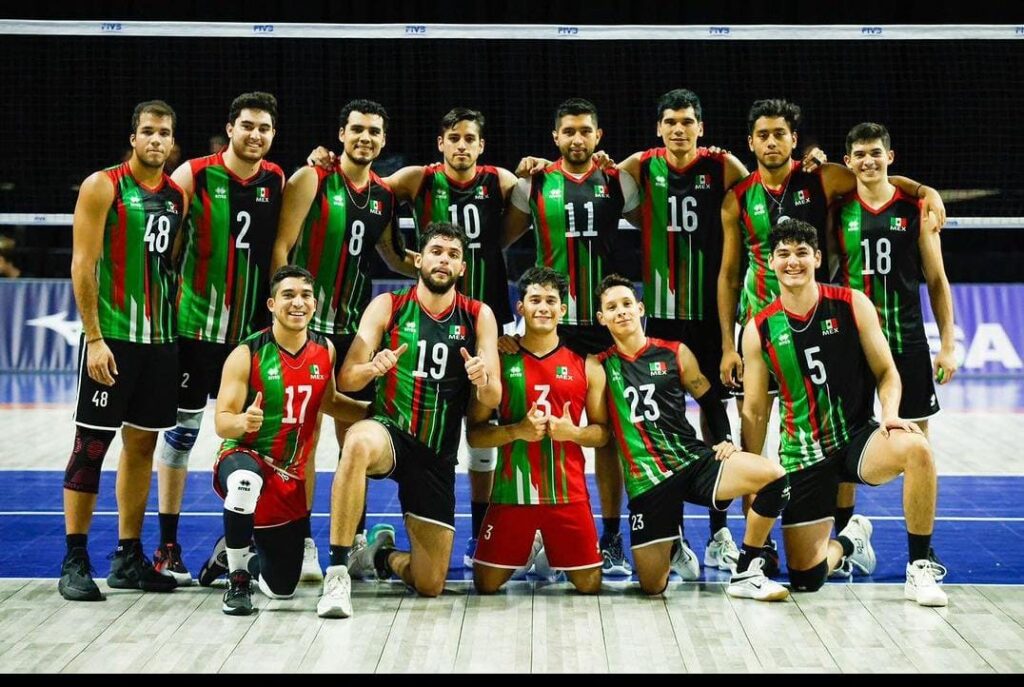 Foto grupal de la Selección mexicana de voleibol